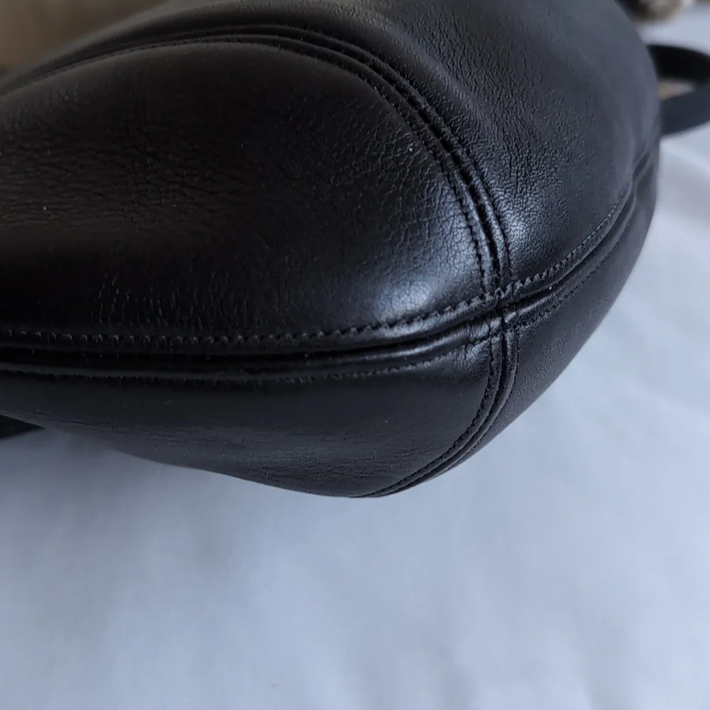 Vintage Rare Old Coach🖤  9990 Gorgeous Leather Crossbody Bag With Bling - Picture 11 of 17